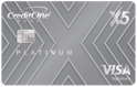 Credit One Bank® Platinum X5 Visa Signature® Metal Card