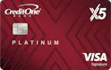 Credit One Bank® Platinum X5 Visa Signature® Card