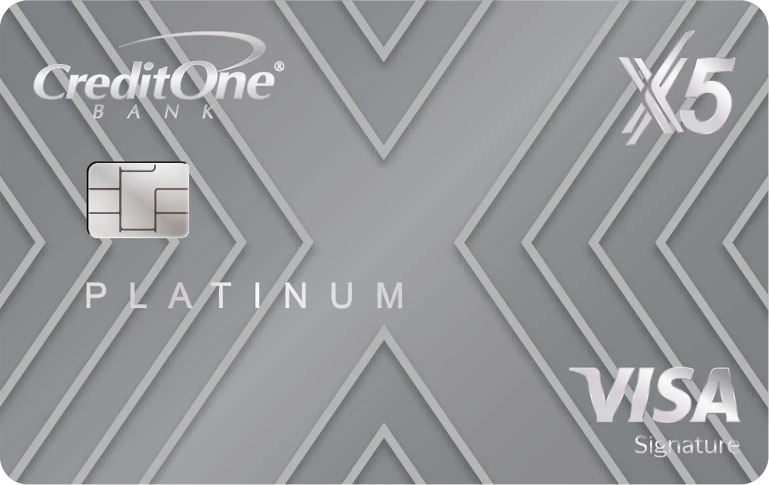 Credit One Bank® Platinum X5 Visa Signature® Metal Card