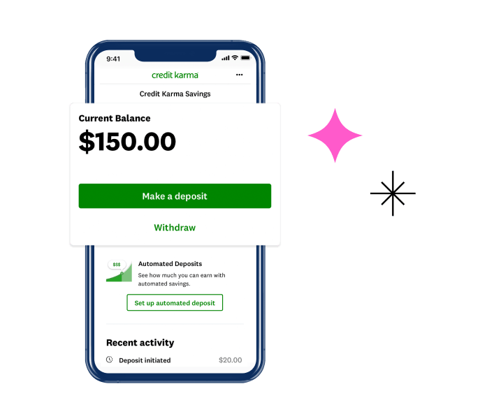 Credit Karma savings app interface showing money saved