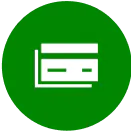 Row of various financial product icons, including credit scores, credit cards, loans, home, auto, insurance and money.