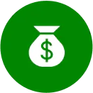 Row of various financial product icons, including credit scores, credit cards, loans, home, auto, insurance and money.